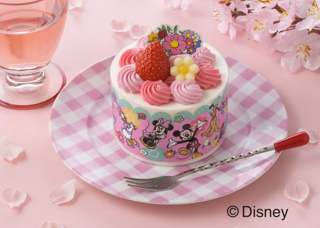 花束デザインのプチデコレーションケーキ