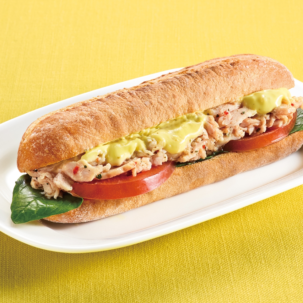 焼きたてサンド 瀬戸内レモンタルタルとハーブチキン