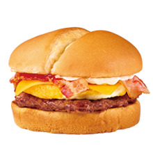 エッグ&ベーコンチーズビーフバーガー