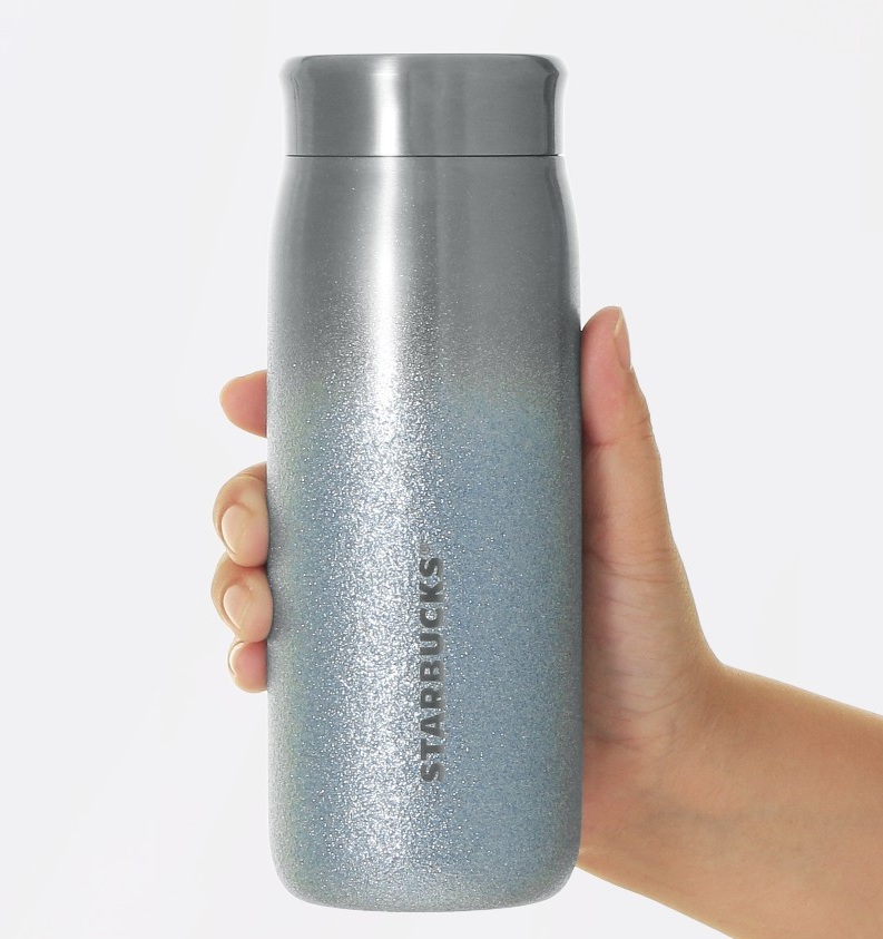 ステンレスボトルグリッターアイスブルーグラデーション355ml