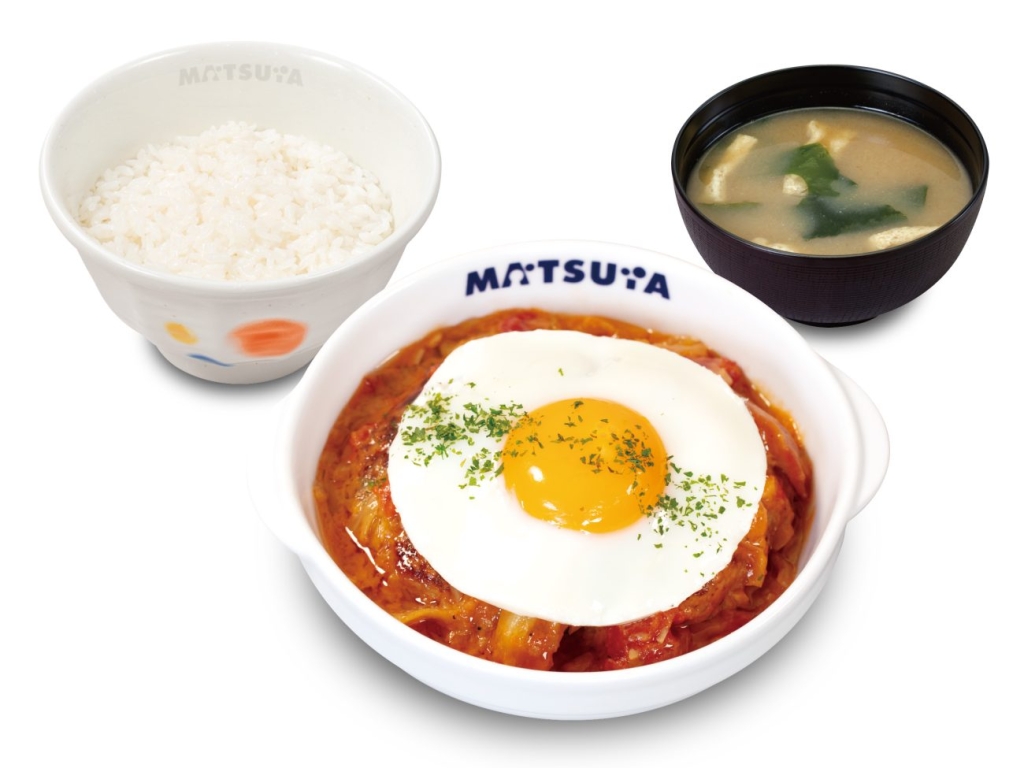 煮込みキャベツのエッグトマトハンバーグ