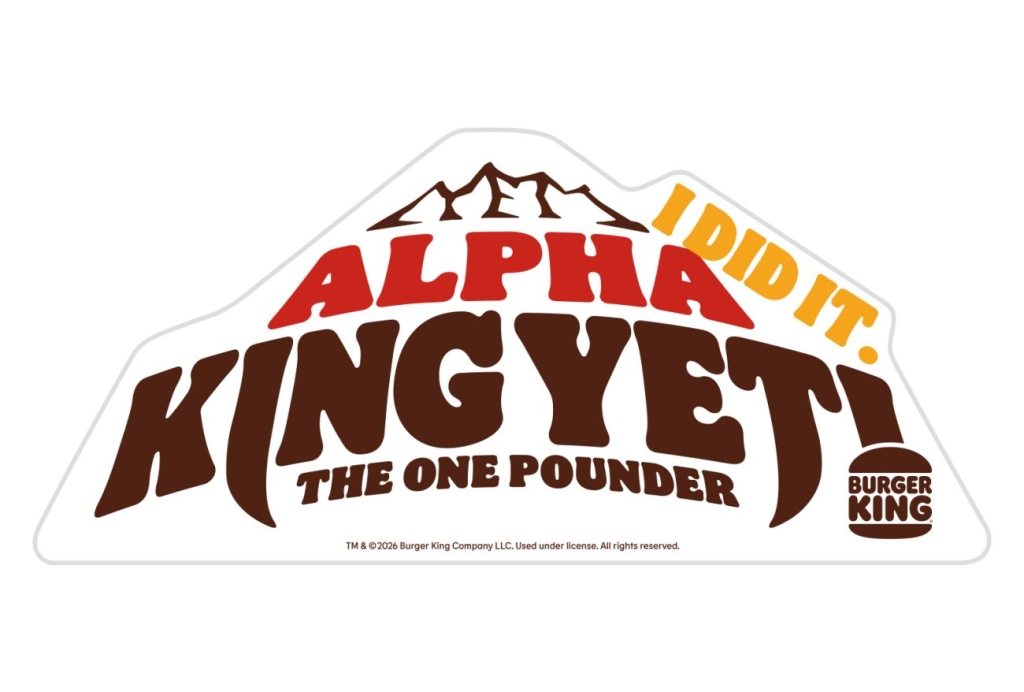 「アルファキング・イエティ ザ・ワンパウンダー」オリジナルステッカー