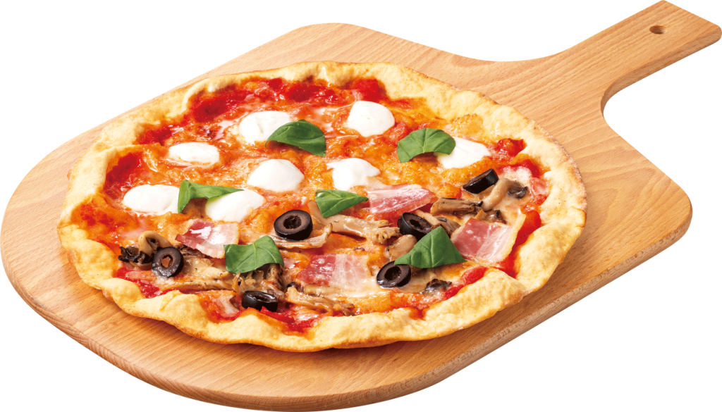 ピッツァ・ハーフ&ハーフ プレミアムマルゲリータ&ボスカイオーラ 税込1,309円