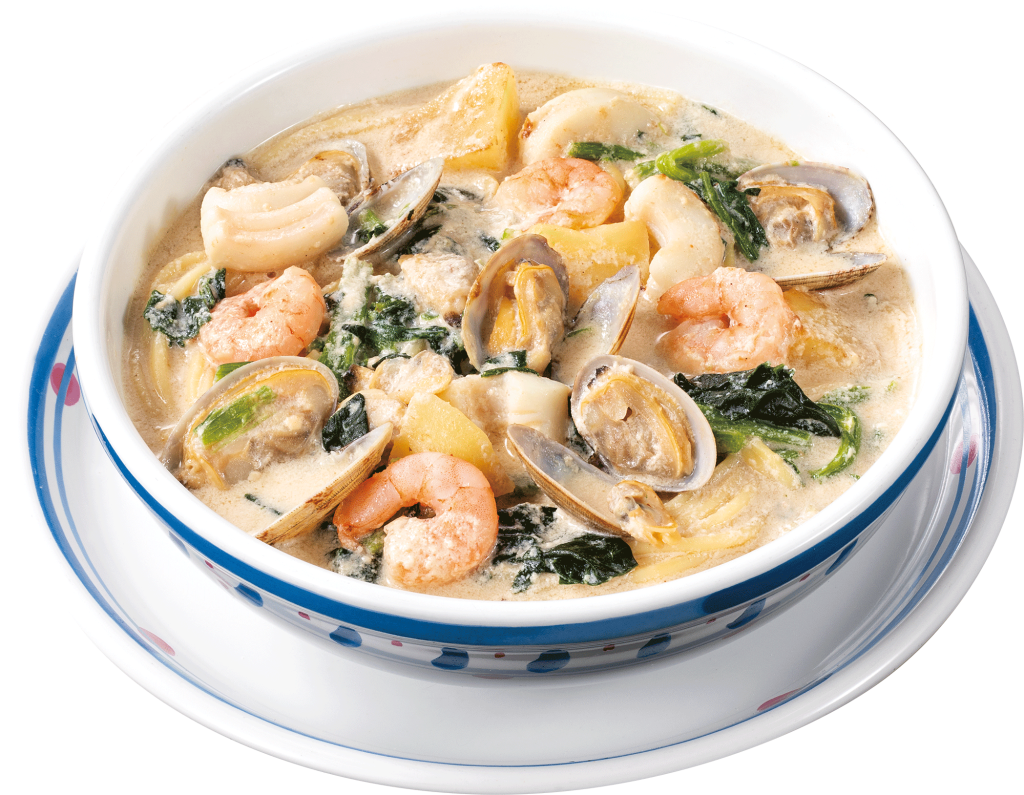 海の幸の豆乳スープパスタ 税込1,375円