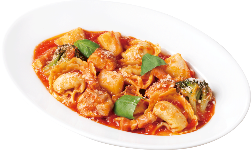 ラビオリ グリルチキンとブロッコリーのトマトソース 税込539円