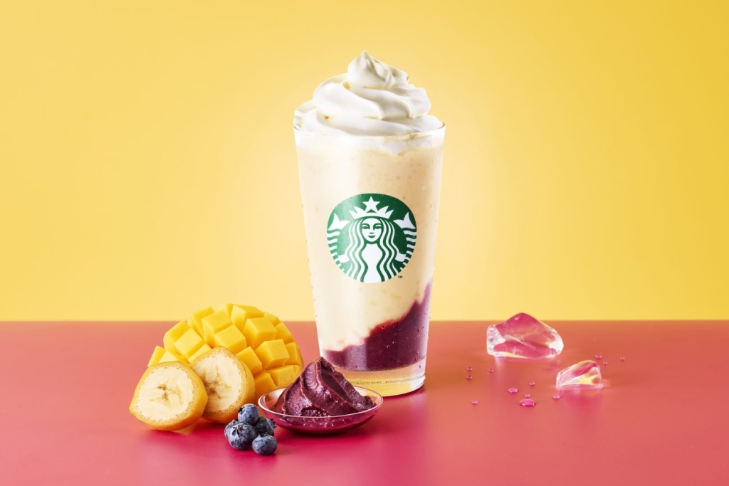 My フルーツ フラペチーノ バナナマンゴー&アサイーベリー