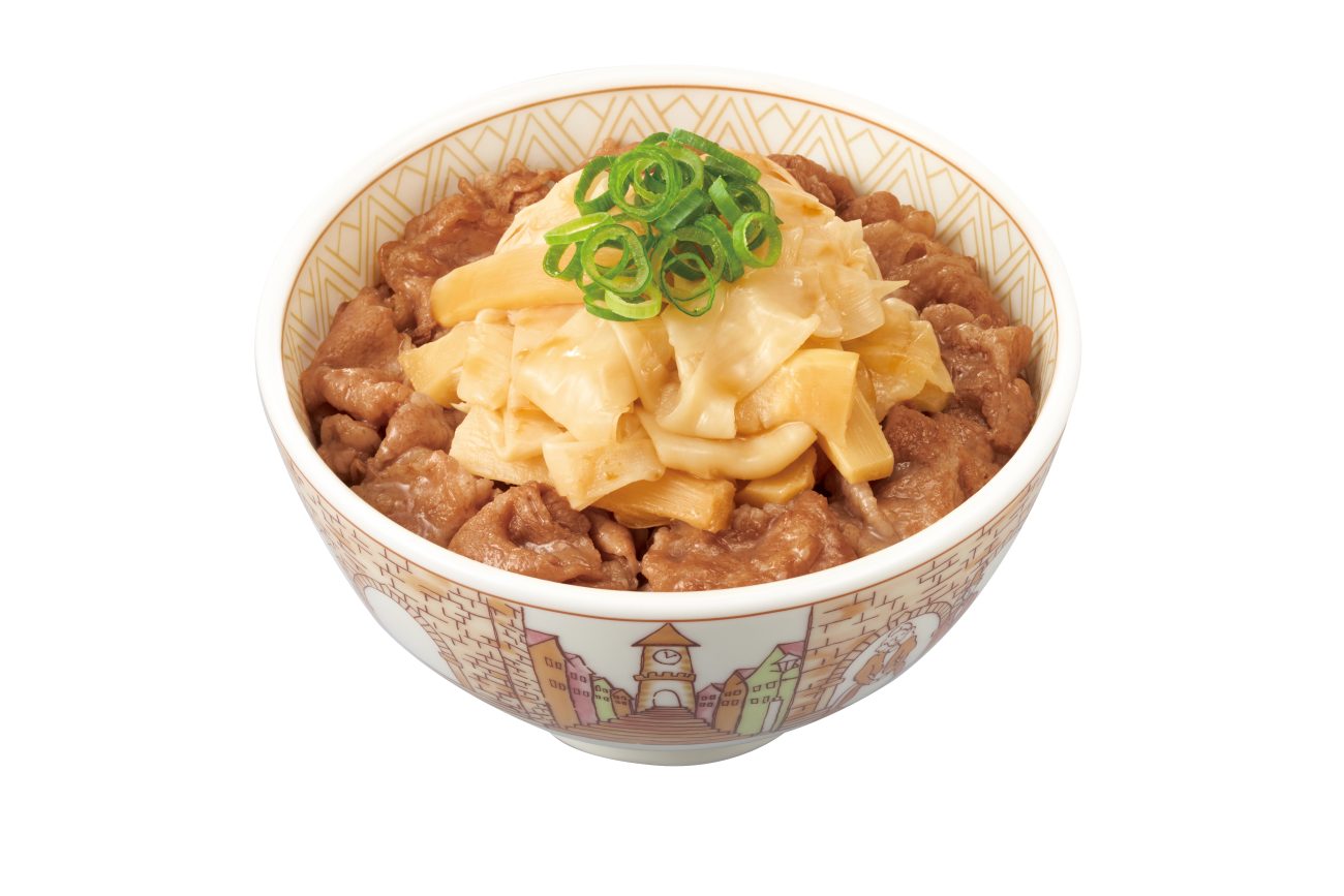 旨だしたけのこ牛丼