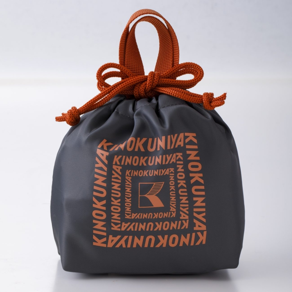 紀ノ国屋 スイーツバッグ チャコール×フレッシュオレンジ