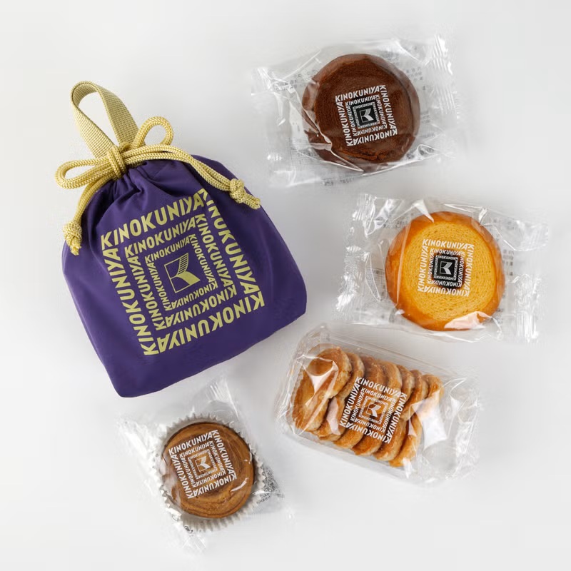 紀ノ国屋 スイーツバッグ ロイヤルパープル×マスタード