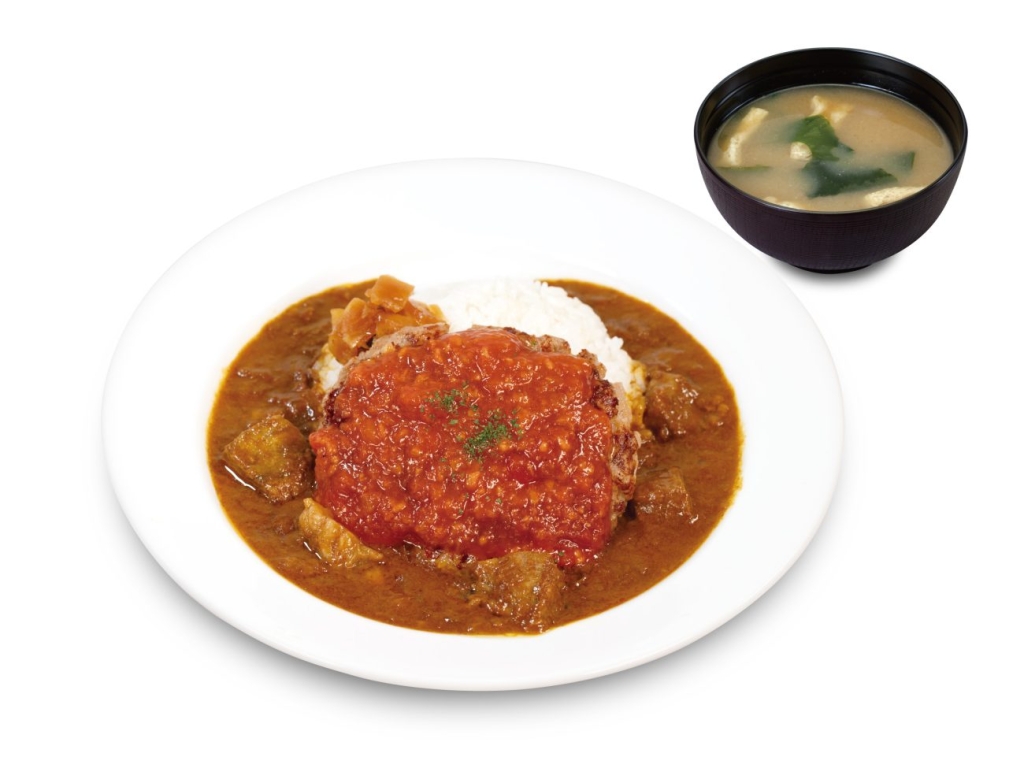 うまトマハンバーグ創業ビーフ牛タンカレー