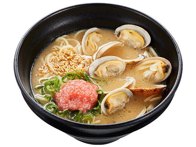 あさりとたらこの豚骨春ラーメン