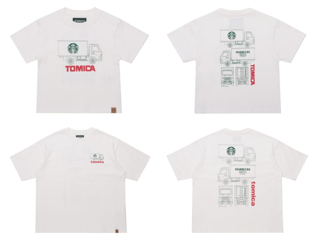 トラックプリントTシャツ A ホワイト(キッズ／大人)