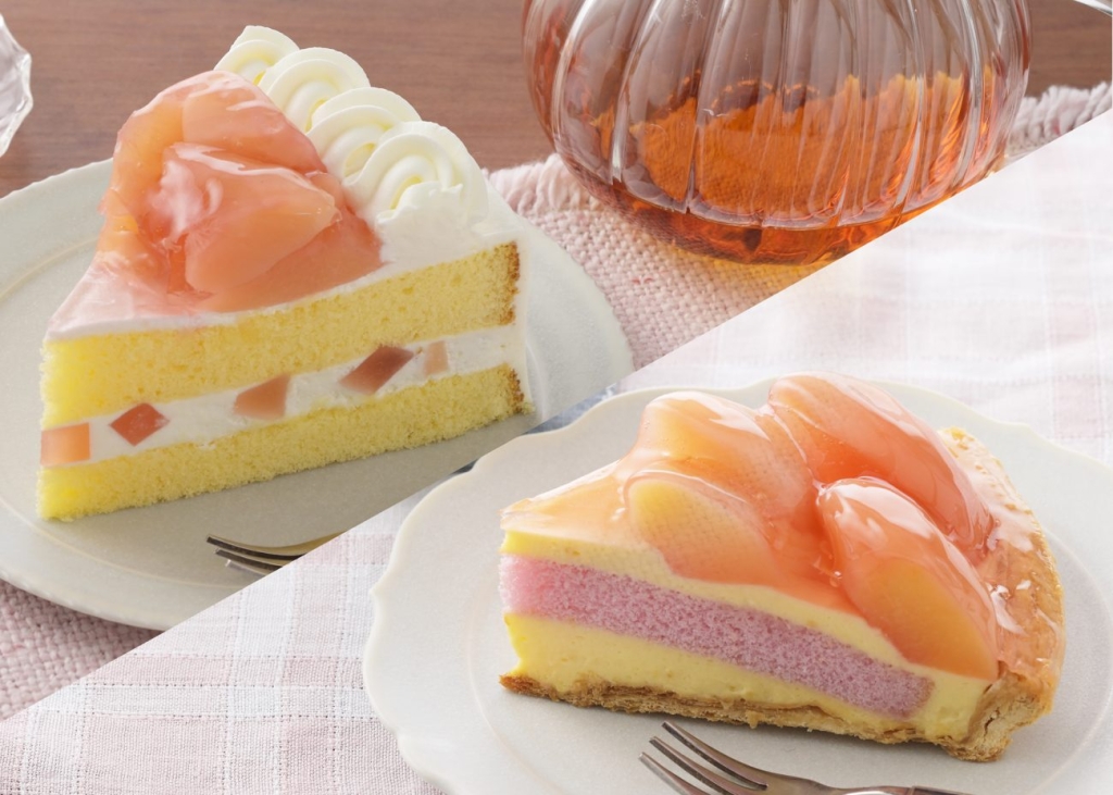 追熟白桃を使ったスイーツ2品