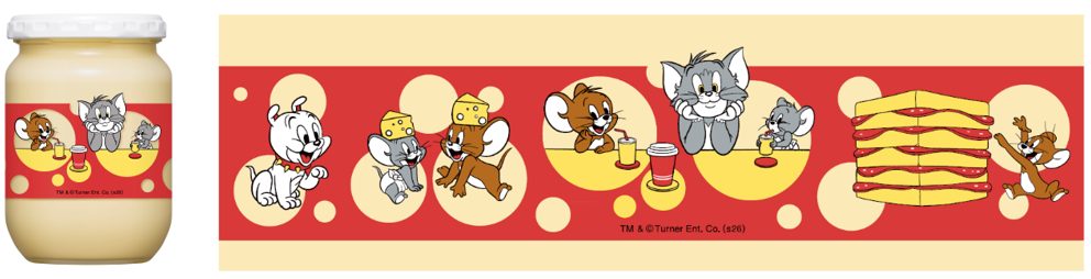 「トムとジェリー」の瓶入りマヨネーズ第4弾（秋冬デザイン）