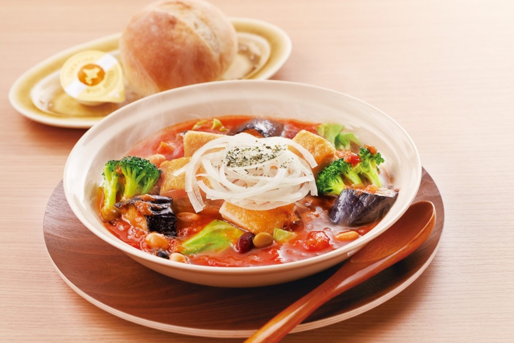 野菜とお豆がたっぷりグリルチキンのトマトスープセット