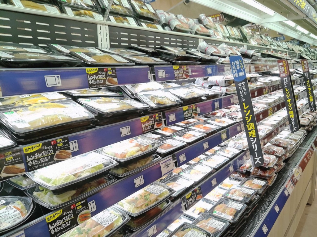 サミット新店舗　レンジ調理