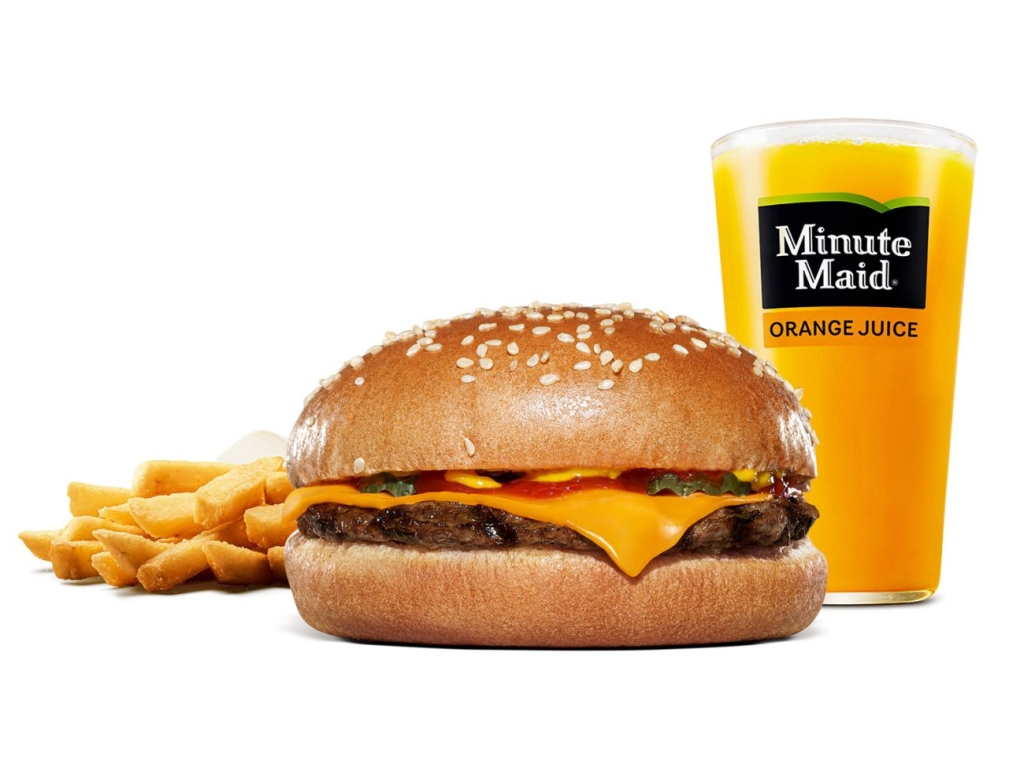 【お子様向けメニュー】チーズバーガー キッズセット