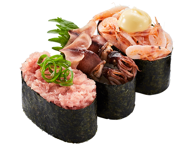 3種の春ネタ軍艦三昧