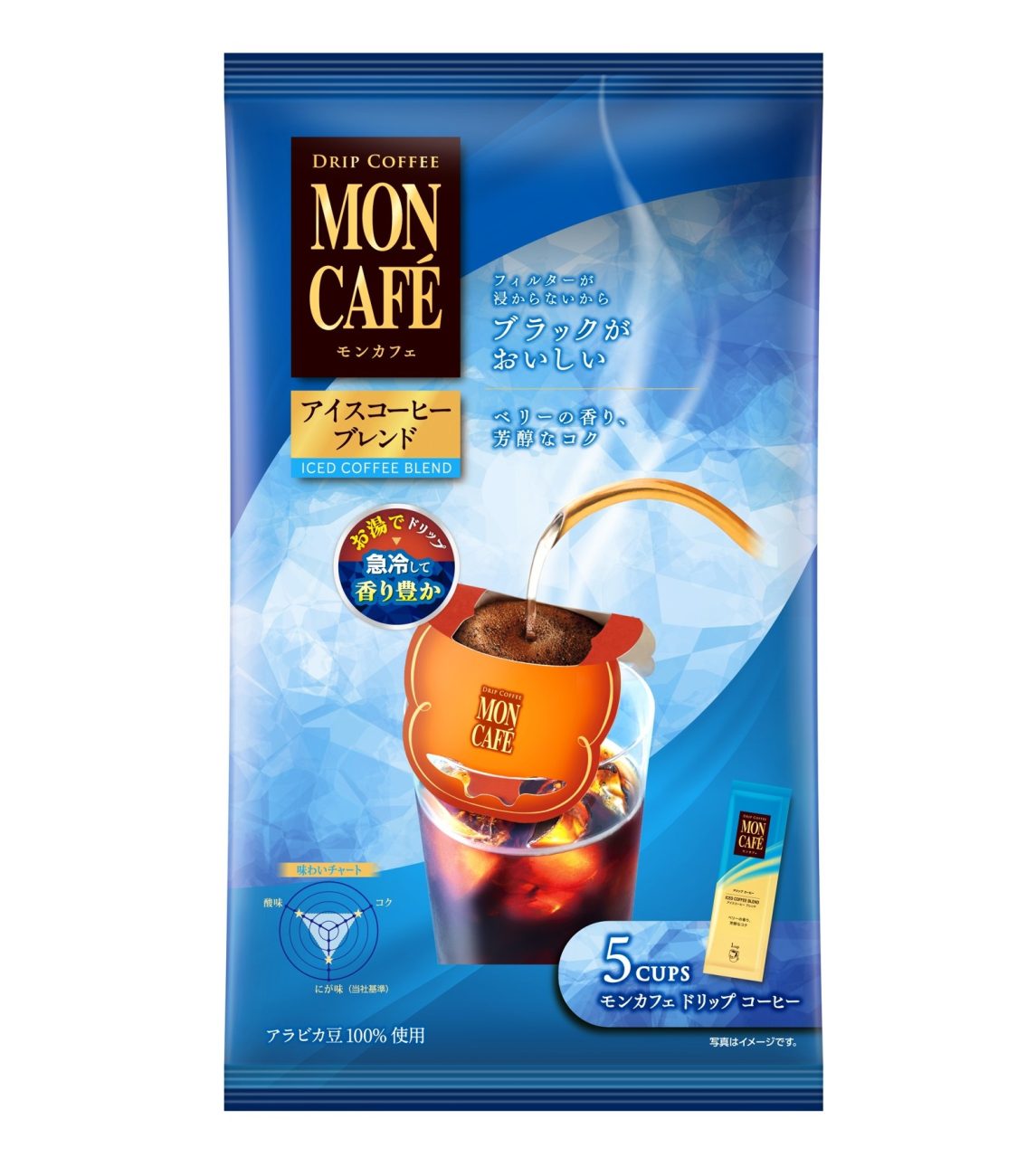 「〈モンカフェ〉アイスコーヒー ブレンド(5袋入)」