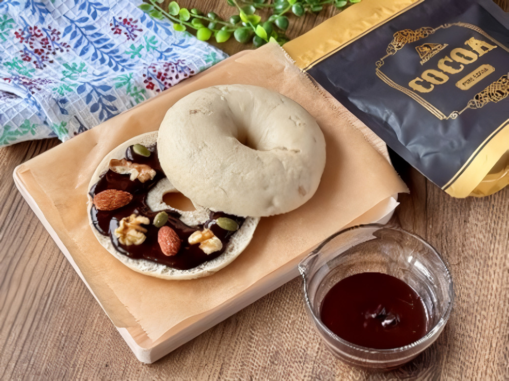 「ココアスプレッドベーグル」