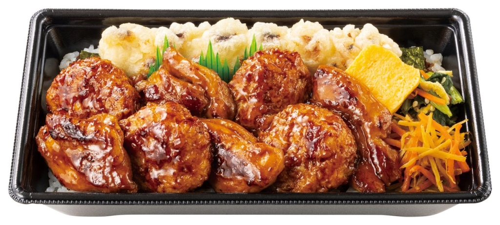 焼鳥×のり弁 W焼鳥のり弁当(肉2倍)　890円