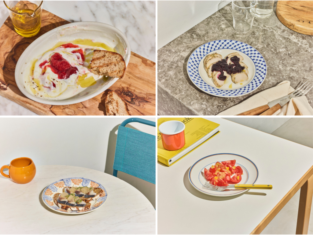 掲載レシピ(一部)
上段左から: いちごとヨーグルトの大人サラダ / ブルーベリーとサラダチキンのサラダ
下段左から: しめさばとりんご / オレンジ冷やしトマト