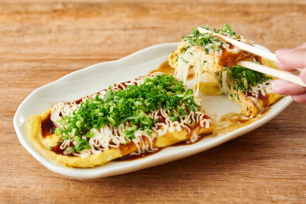 葱まみれチー平焼き