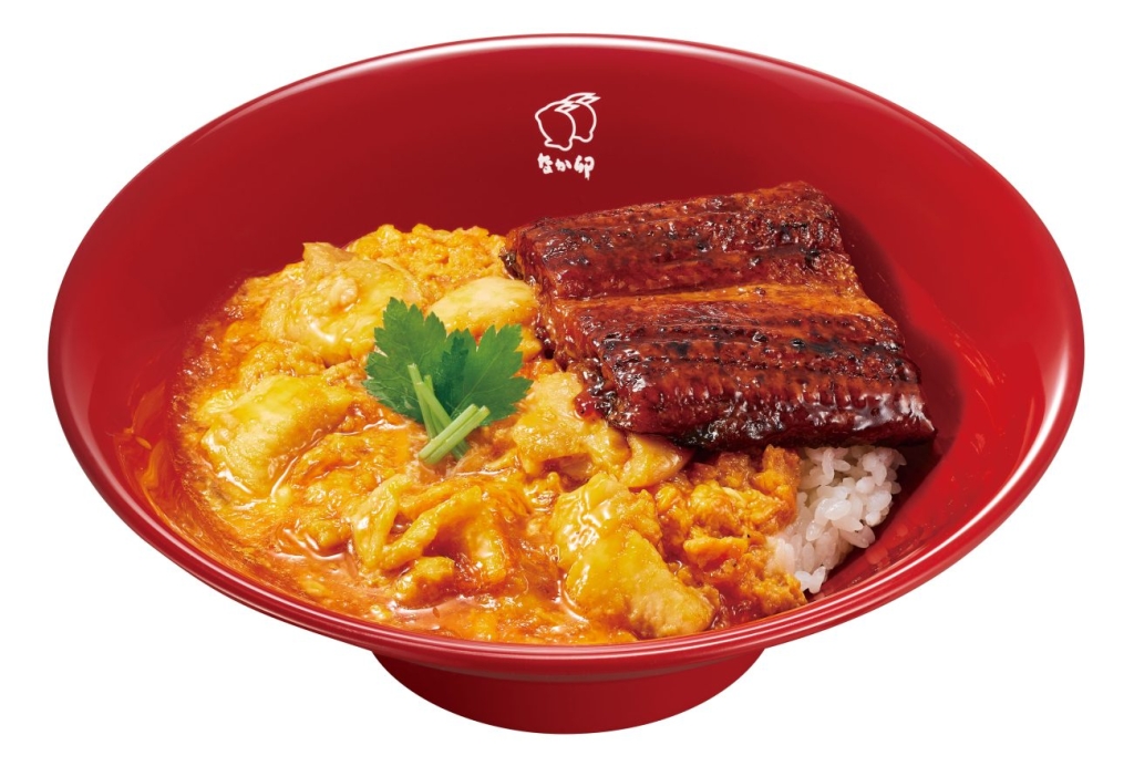 うなぎあいがけ親子丼