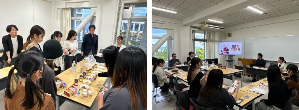 梅花女子大学との産学連携プロジェクトの様子