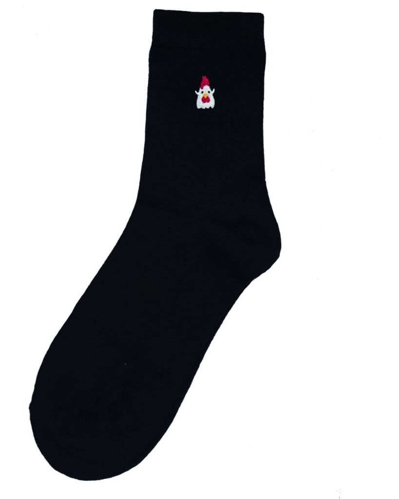 からあげクン靴下（ブラック）