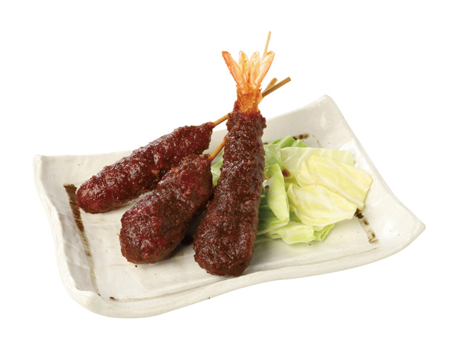 みそ串揚げ3種盛:836円(税込)