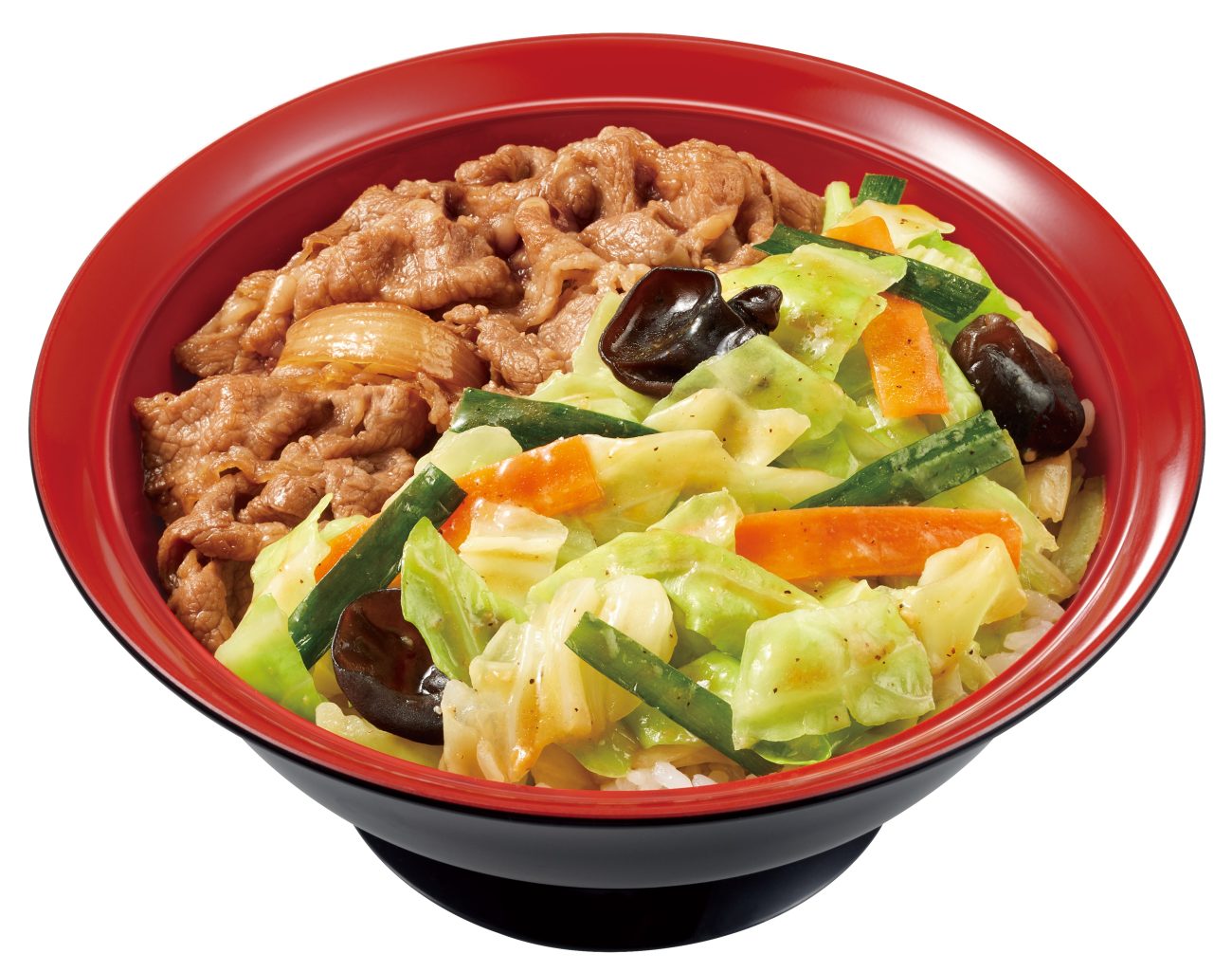 すき家「シャキうま塩野菜牛丼」