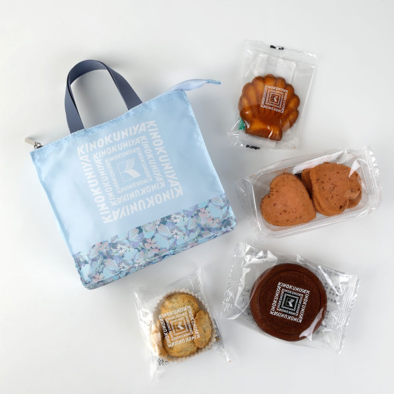 フローラルスイーツバッグ（ブルー）