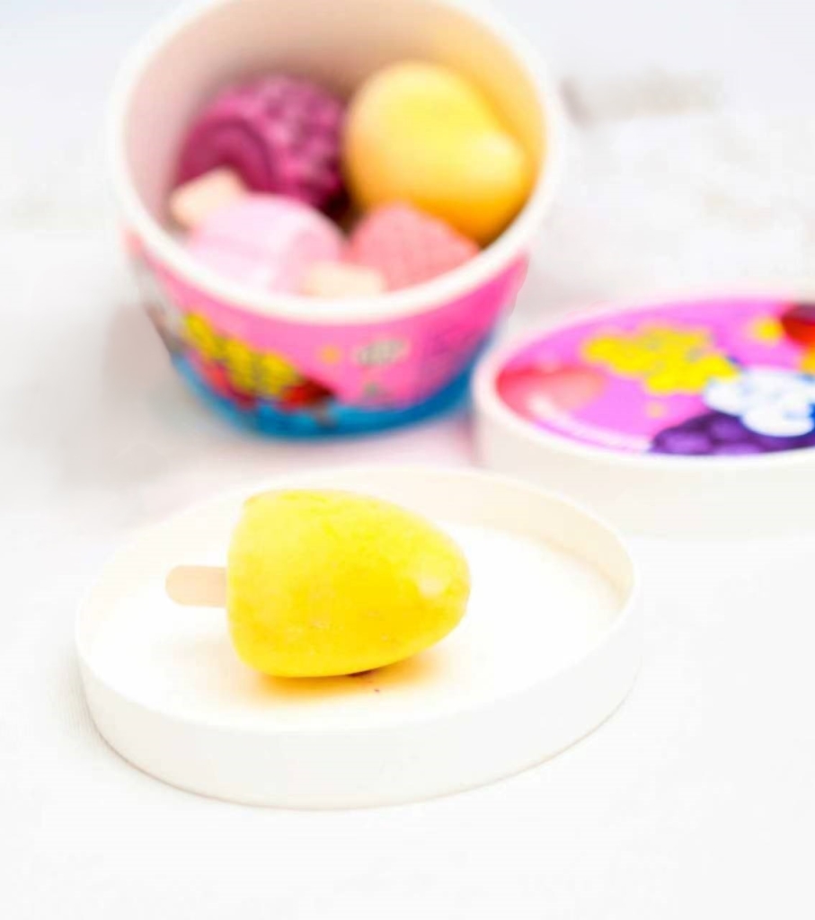 立体的な形が特徴のフルーツアイス「3Dアイス」