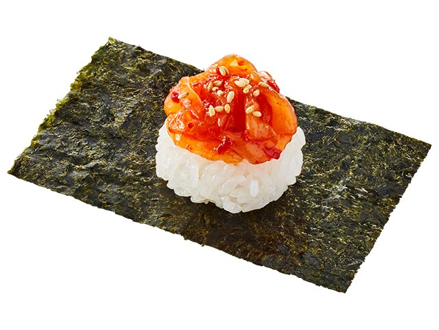 『北海道産ほたてひもチャンジャ風海苔包み』一貫 税込110円~