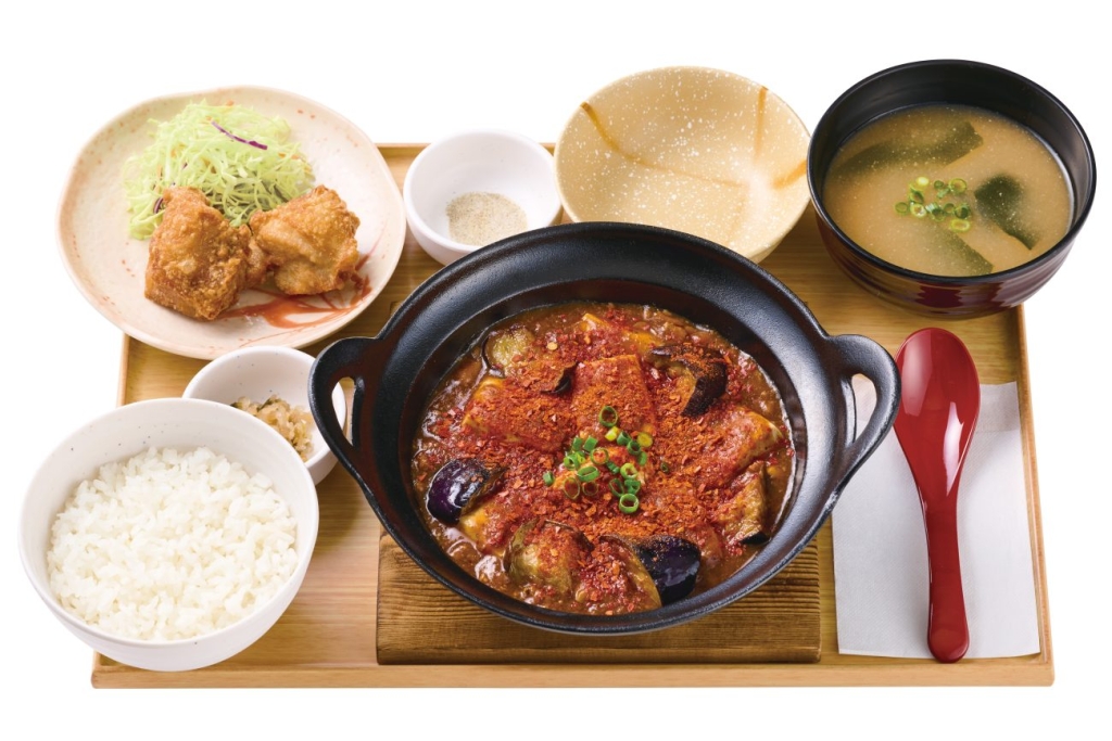 【から揚げ小鉢付】～四川風～辛旨・麻婆茄子豆腐定食