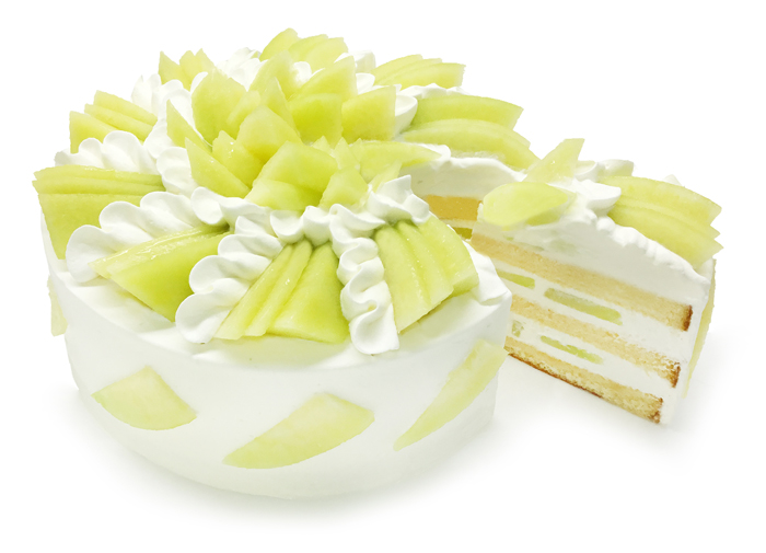 メロンのショートケーキ