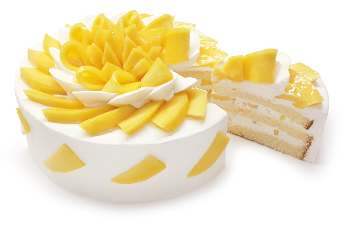 マンゴーとレモンクリームのショートケーキ