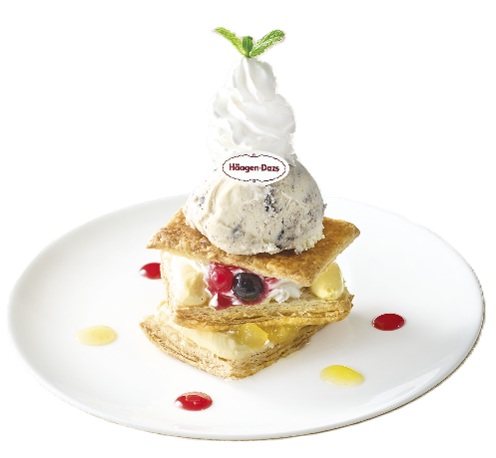 ハーゲンダッツとサクサクパイのミルフィーユ