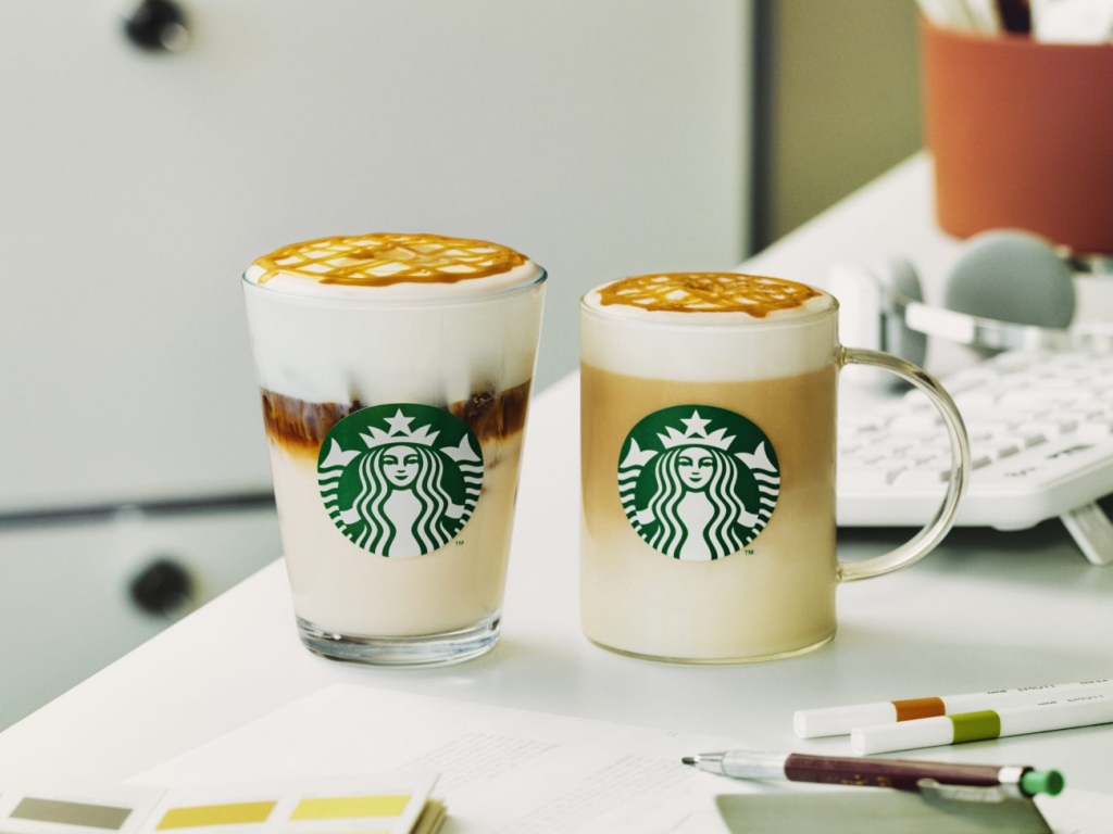 リニューアル後「キャラメル マキアート」アイス/ホット