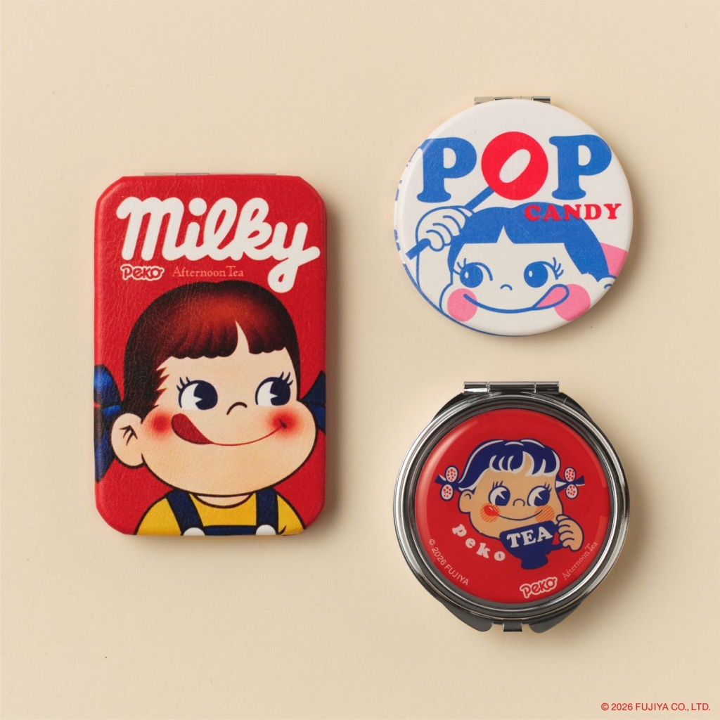 折りたたみミラー、ミニミラー 、ミラー付き小物入れ