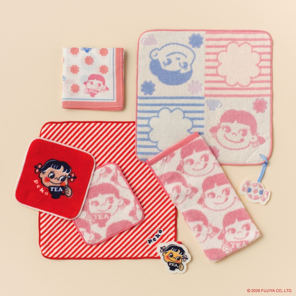 チャーム付きミニタオル、ミニミニタオル、ハンカチ、タオルポーチ