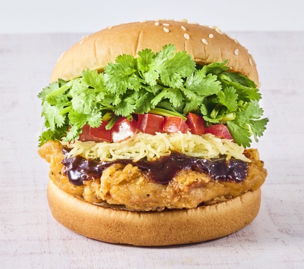 パクチーチキンバーガー カオマンガイ パクチー1倍