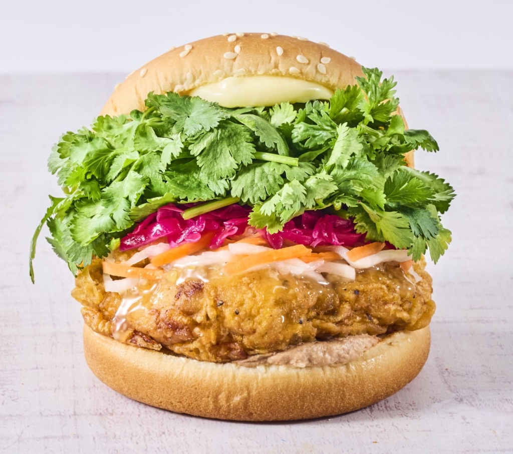 パクチーチキンバーガー バインミー パクチー3倍