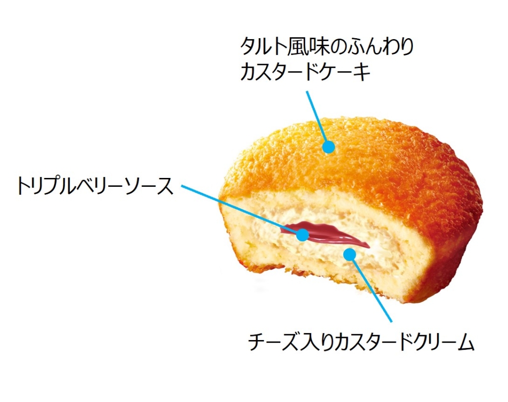 カスタードケーキ ベリーチーズタルト