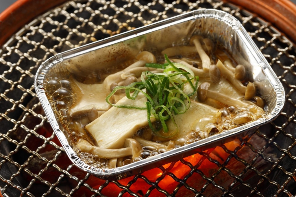 出汁薫るきのこ焼き