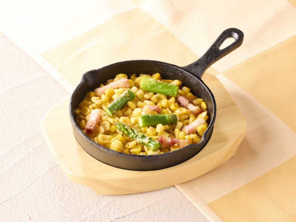 アスパラとスイートコーンのオーブン焼き