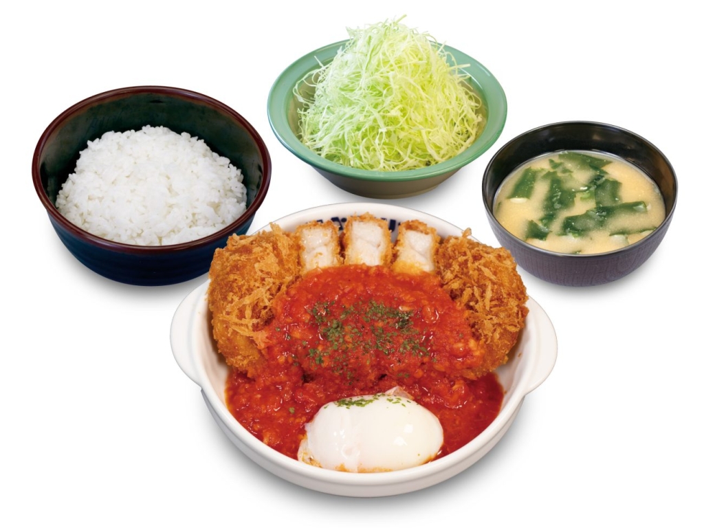 うまトマ超厚切りロースかつ定食