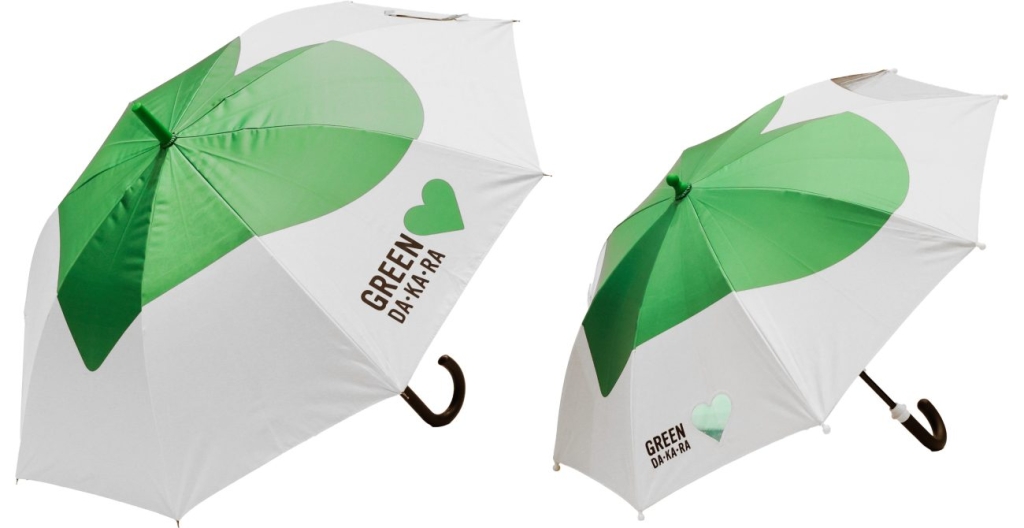 レジャー施設で貸し出される親子で使えるオリジナル日傘