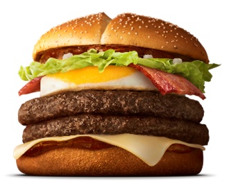 炙り醤油風 たまごベーコンダブル肉厚ビーフ